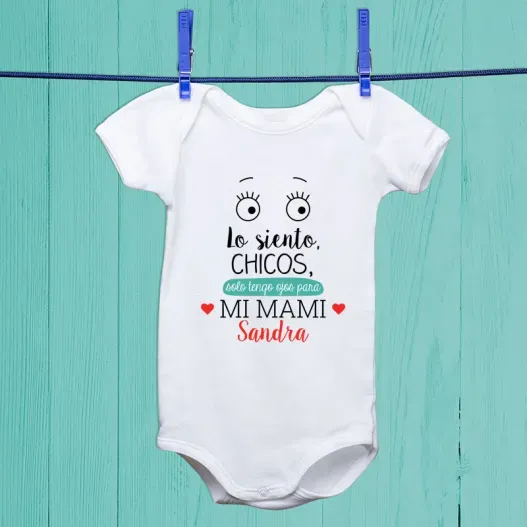 Body personalizado solo tengo ojos para... (Vista alternativa)