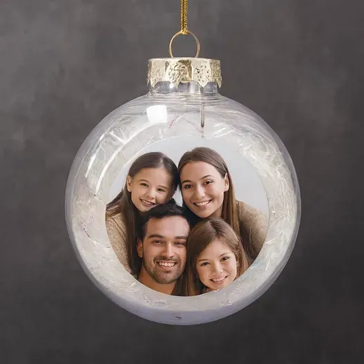 Bola de Navidad personalizada con relleno (Foto de catálogo)