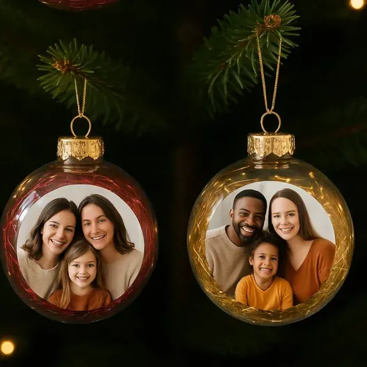 Bola de Navidad personalizada con relleno (Idea de regalo original)
