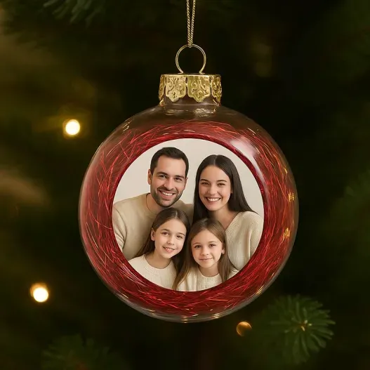 Bola de Navidad personalizada con relleno (Vista alternativa)