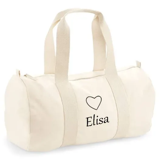 Bolsa de deporte BIO bordada con motivo (Detalle de presentación)