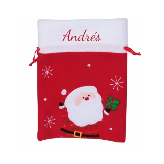 Bolsa de regalo de Navidad bordada (Idea de regalo original)