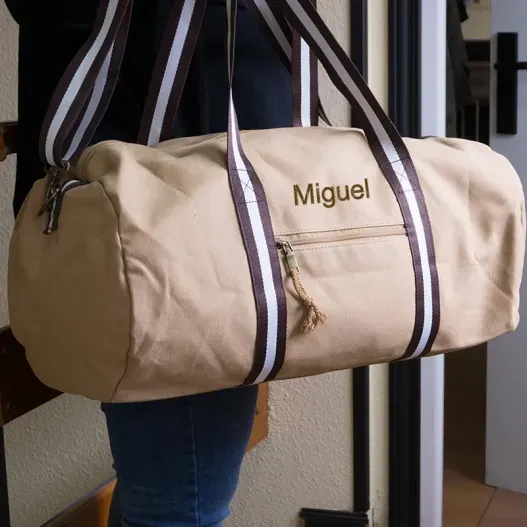 Bolsa de viaje vintage personalizada (Idea de regalo original)