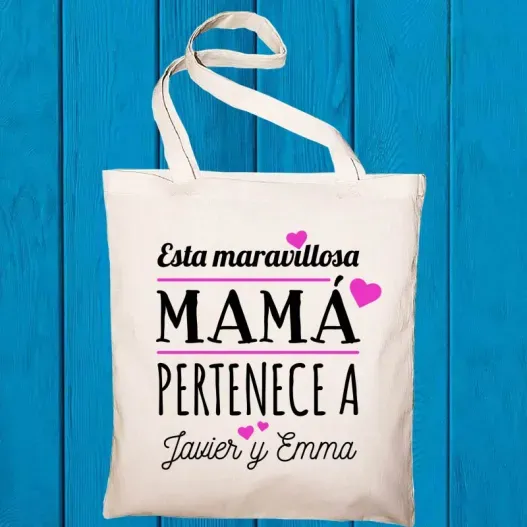 Bolsa tote bag personalizada 'Mam&aacute;' (Idea de regalo original)