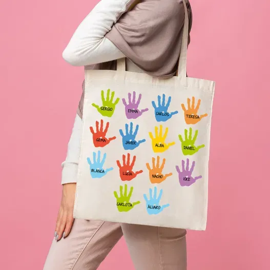 Bolsa tote personalizada 'Dejas huella' BIO
