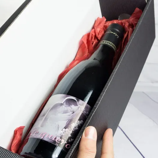 Botella de vino BIO personalizada con foto (Vista alternativa)
