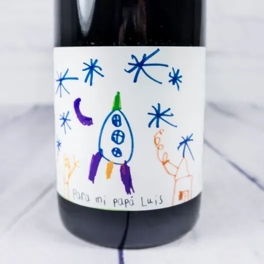 Botella de vino con el dibujo de tu hijo (Foto de catálogo)
