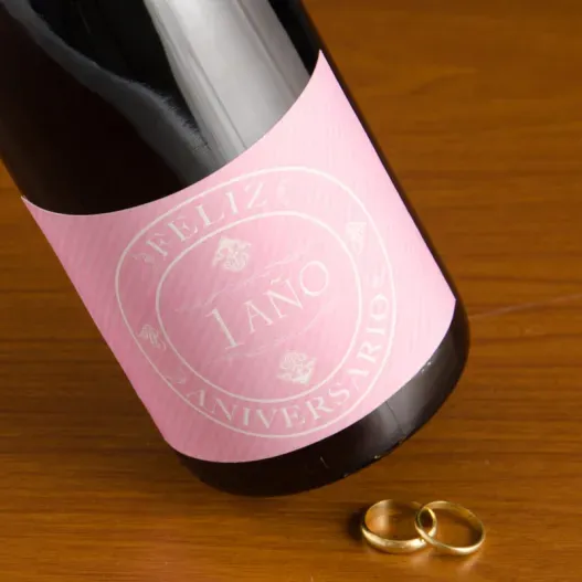 Botella de vino especial aniversarios (Idea de regalo original)