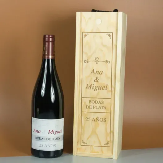 Botella de vino para aniversarios (Vista alternativa)