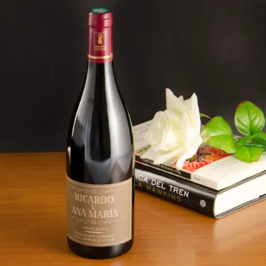 Botella de vino para regalar