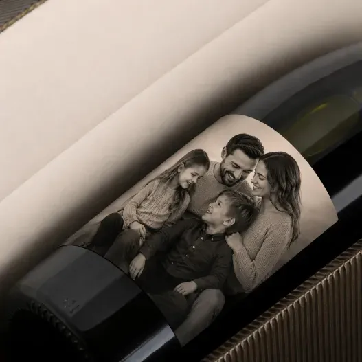 Botella de vino personalizada con foto (Vista alternativa)