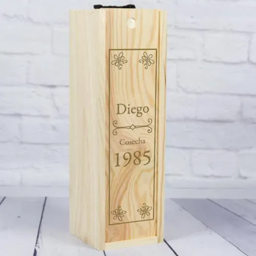 Caja botella de vino para jubilaci&oacute;n (Idea de regalo original)