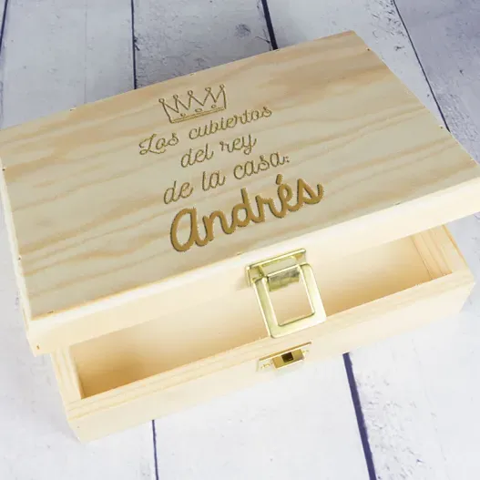Caja de cubiertos personalizada (Idea de regalo original)