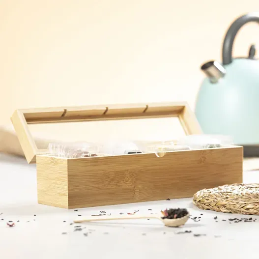Caja para T&eacute; e Infusiones de Bamb&uacute; (Idea de regalo original)