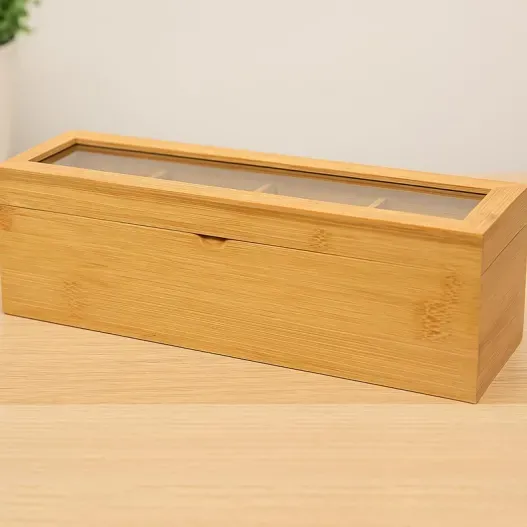 Caja para T&eacute; e Infusiones de Bamb&uacute; (Vista alternativa)