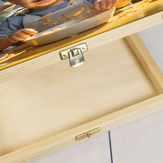 Caja personalizada con foto (Detalle de presentación)