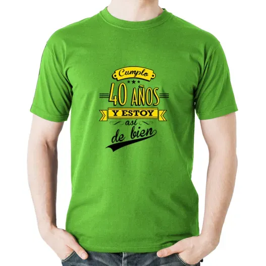 Camiseta cumplea&ntilde;os personalizada (Foto de catálogo)