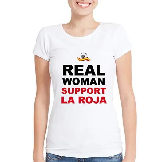 Camiseta Divertida Real Woman para futboleras (Vista alternativa)