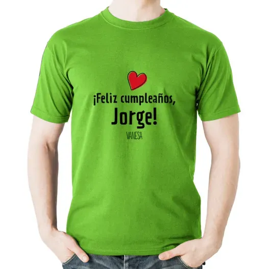 Camiseta feliz cumplea&ntilde;os hombre