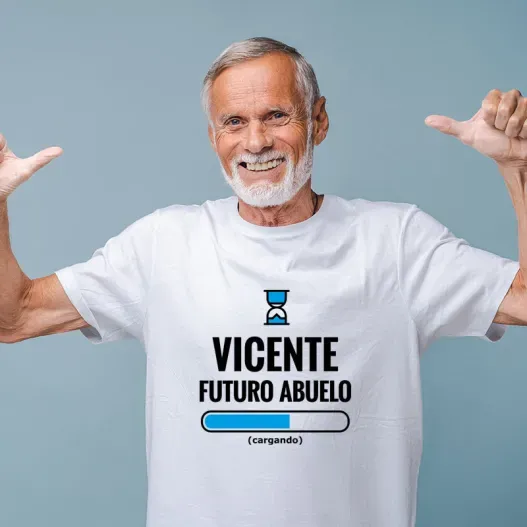Camiseta futuro abuelo personalizada