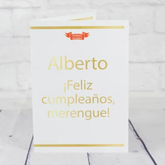 Camiseta Merengues con tarjeta personalizada (Vista alternativa)