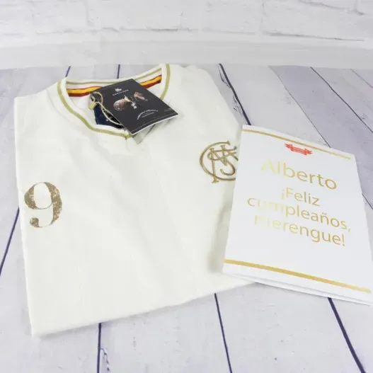 Camiseta Merengues con tarjeta personalizada (Idea de regalo original)