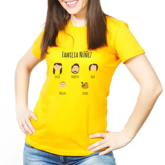 Camiseta mi familia personalizada (Vista alternativa)