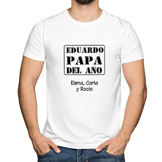 Camiseta Pap&aacute; del a&ntilde;o personalizada (Vista alternativa)