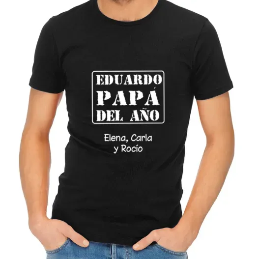 Camiseta Pap&aacute; del a&ntilde;o personalizada