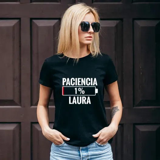 Camiseta para mujer 'Pila de paciencia' (Vista alternativa)