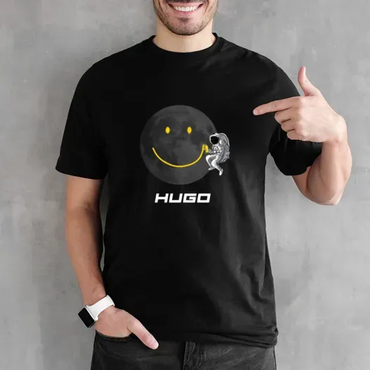 Camiseta personalizada 'Astronauta en la luna' (Idea de regalo original)