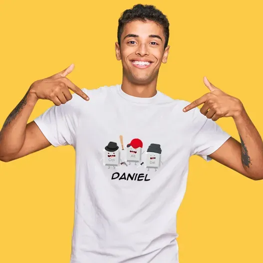 Camiseta personalizada 'Computer' (Vista alternativa)