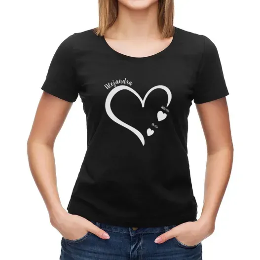 Camiseta personalizada 'Coraz&oacute;n de mam&aacute;' (Vista alternativa)