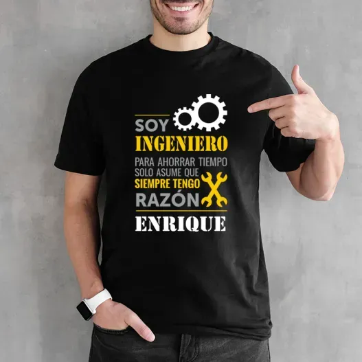 Camiseta personalizada 'Ingeniero' (Idea de regalo original)