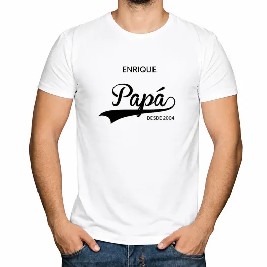 Camiseta personalizada Pap&aacute; desde... (Foto de catálogo)