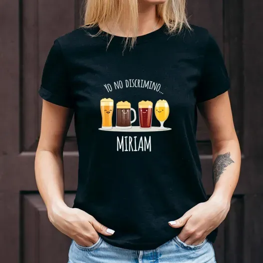 Camiseta personalizada 'Yo no discrimino' (Idea de regalo original)