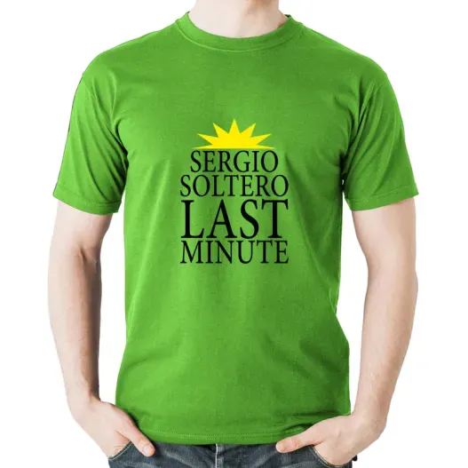 Camiseta soltero last minute personalizada