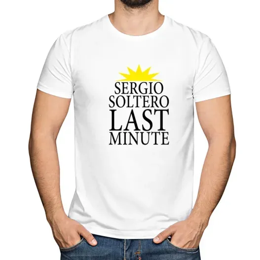 Camiseta soltero last minute personalizada (Idea de regalo original)