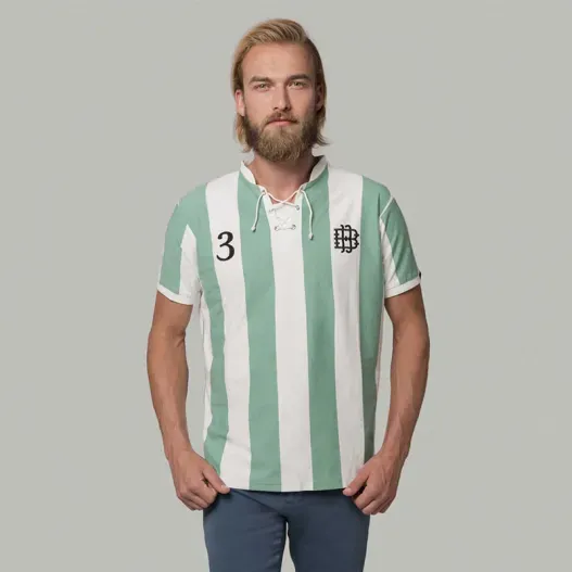 Camiseta Verdiblanco con tarjeta personalizada (Detalle de presentación)