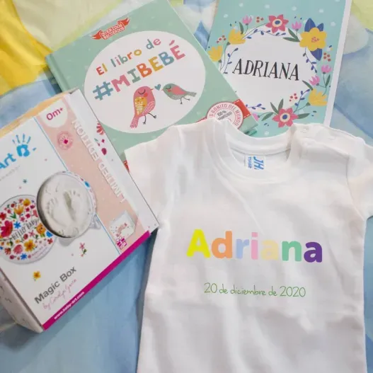 Canastilla personalizada para Nacimientos (Detalle de presentación)