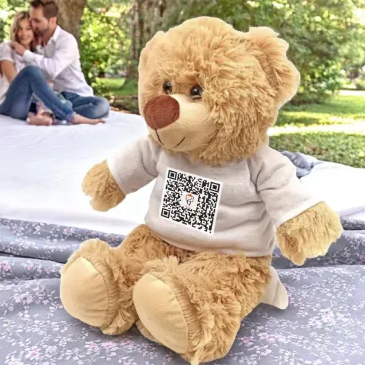 Canci&oacute;n personalizada en osito de peluche (Detalle de presentación)