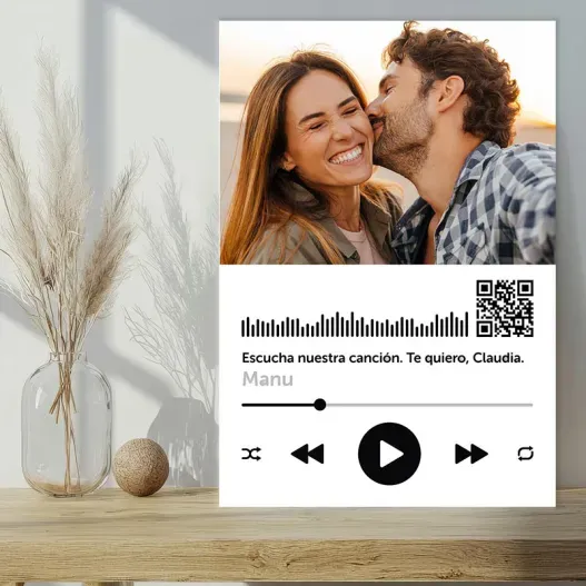 Canci&oacute;n personalizada en Placa de PVC