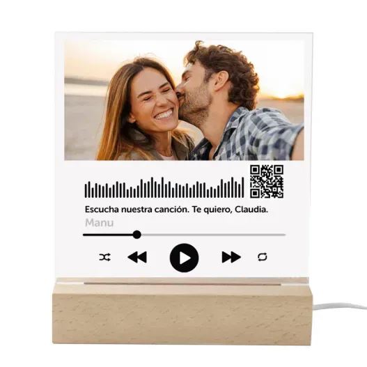 Canci&oacute;n personalizada en una l&aacute;mpara led
