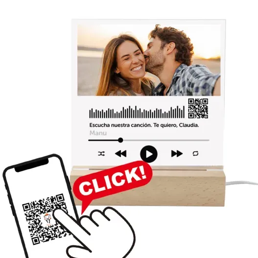 Canci&oacute;n personalizada en una l&aacute;mpara led (Idea de regalo original)