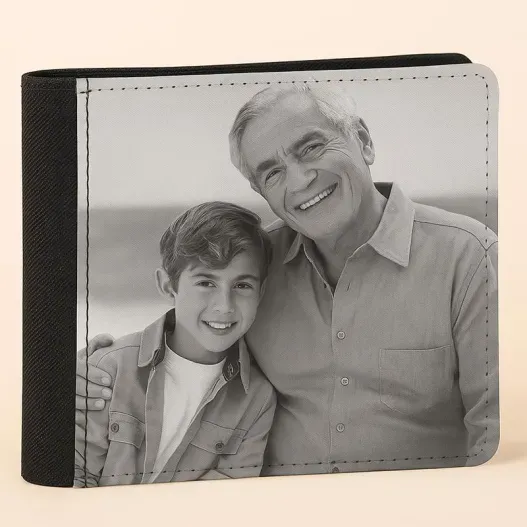 Cartera para caballero personalizada con foto (Muestra del producto)