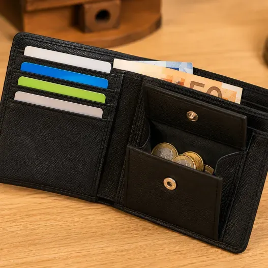 Cartera para caballero personalizada con foto (Foto de catálogo)