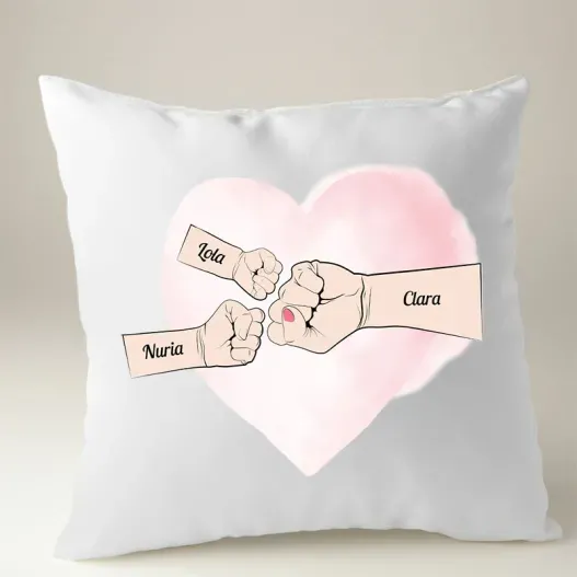 Coj&iacute;n personalizado 'Equipo de mam&aacute;' (Idea de regalo original)