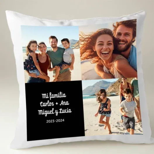 Coj&iacute;n personalizado fotos y texto (Foto de catálogo)