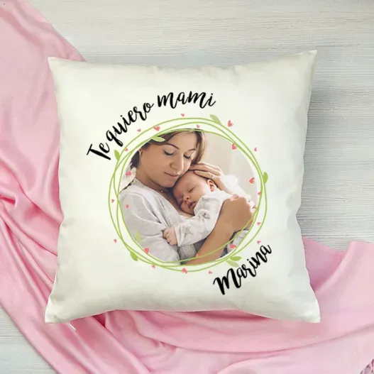 Coj&iacute;n 'Te quiero mami' personalizado