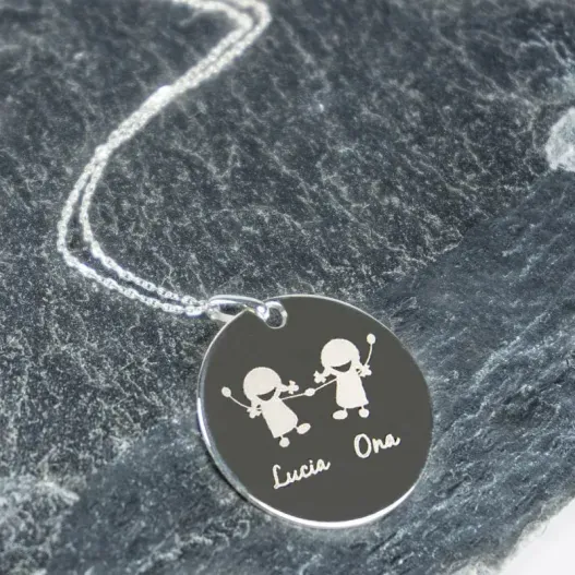Colgante de plata alban personalizado (Vista alternativa)